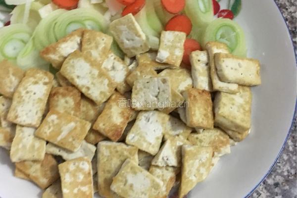 豆腐大葱的做法图解3