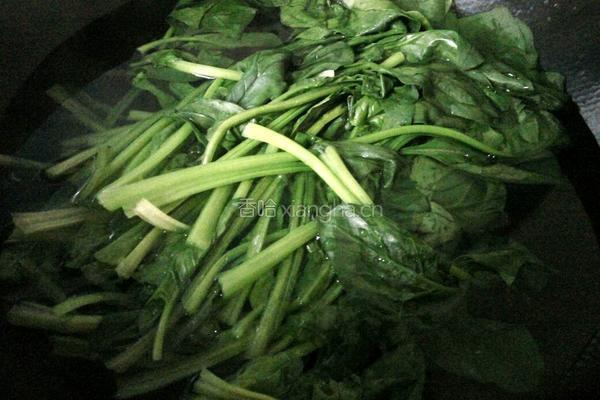 菠菜拌香干的做法图解3