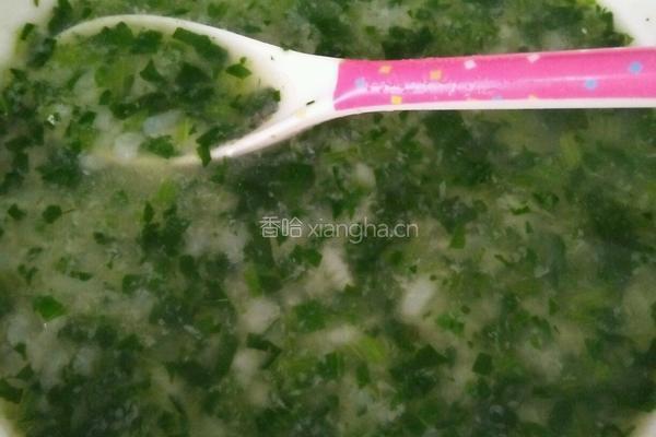 菠菜营养粥的做法图解8