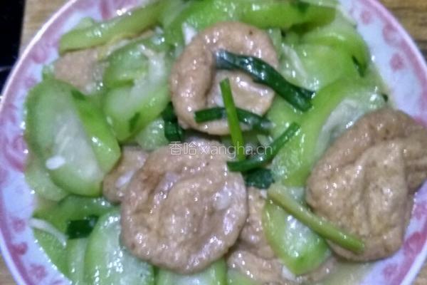 鱼腐炒丝瓜