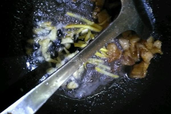 花肉豆豉焖苦瓜的做法图解4
