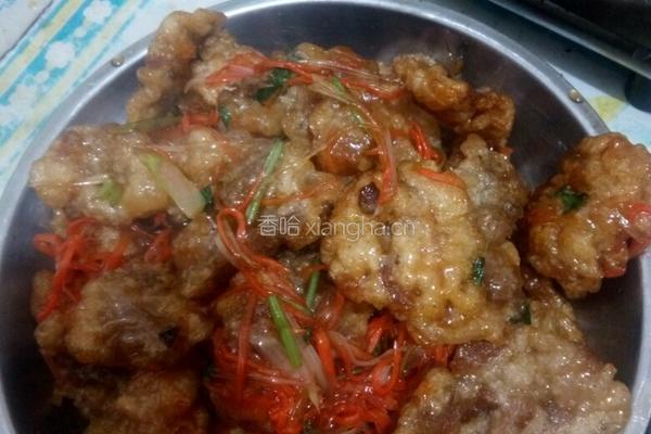 锅包肉的做法图解4