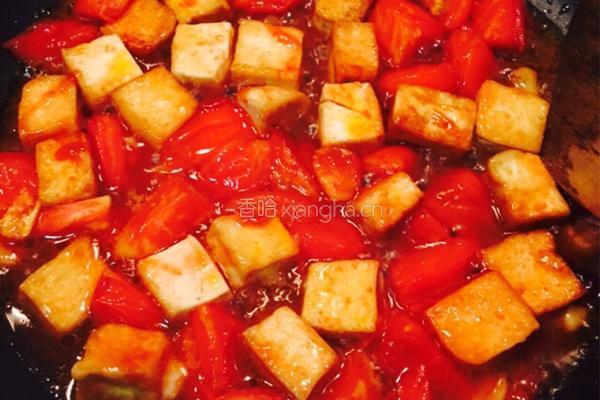 西红柿烧豆腐的做法图解11