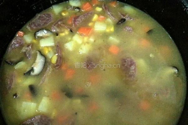 香菇腊肠饭的做法图解5