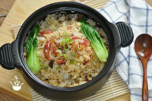 砂锅腊肉饭的做法图解10