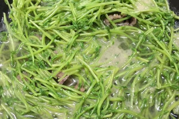 牛肉豆苗汤的做法图解6