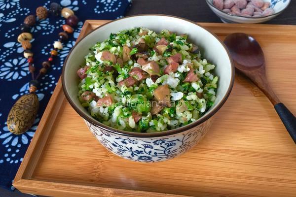 青菜香菇腊肠菜饭的做法图解11