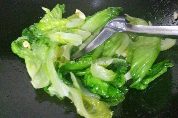 清炒生菜的做法图解8