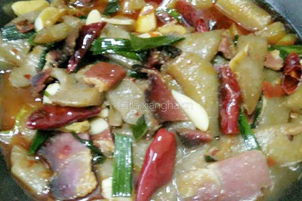 腊肉木鱼豆腐干锅的做法图解7