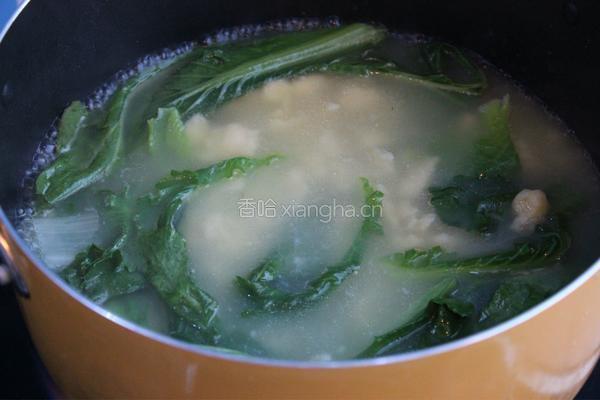 小白菜疙瘩汤的做法图解8