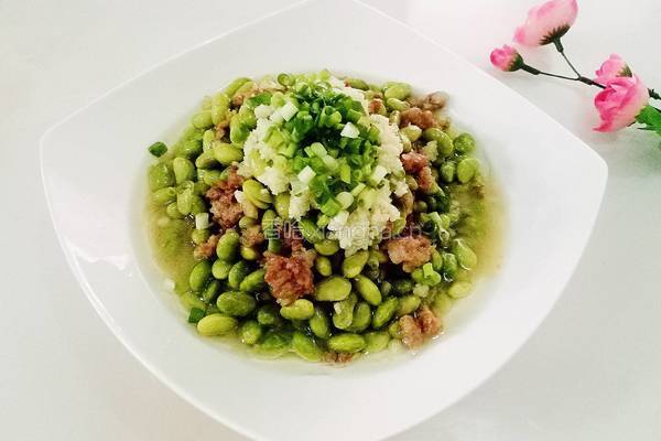 蒜蓉臊子青豆的做法图解15