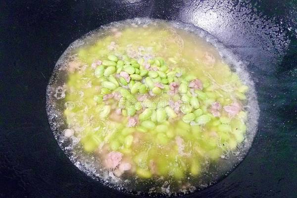 蒜蓉臊子青豆的做法图解11