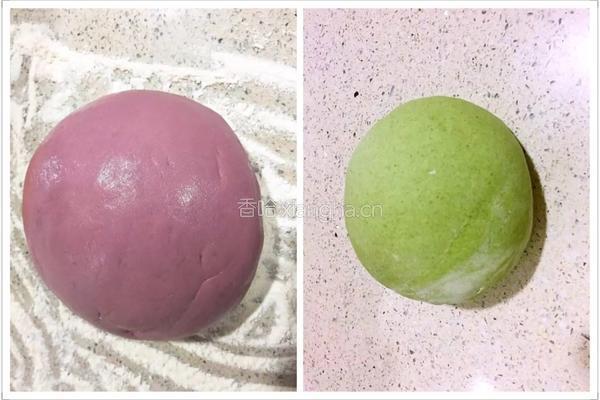 紫薯玫瑰花卷的做法图解2