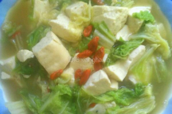 白菜炖豆腐的做法图解5