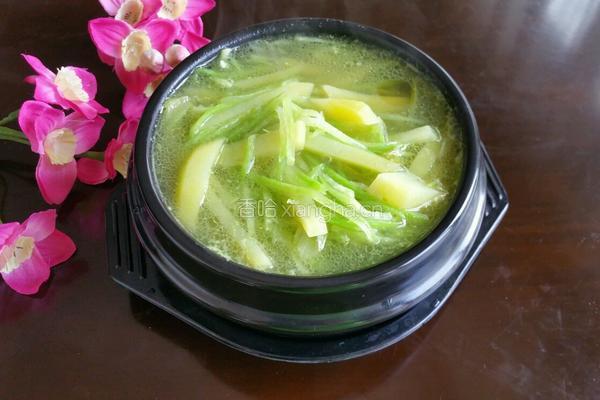土豆萝卜丝汤的做法图解7