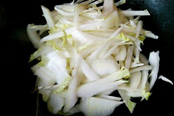 醋溜白菜的做法图解5