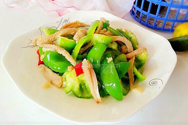 青椒炒牛肚的做法图解11
