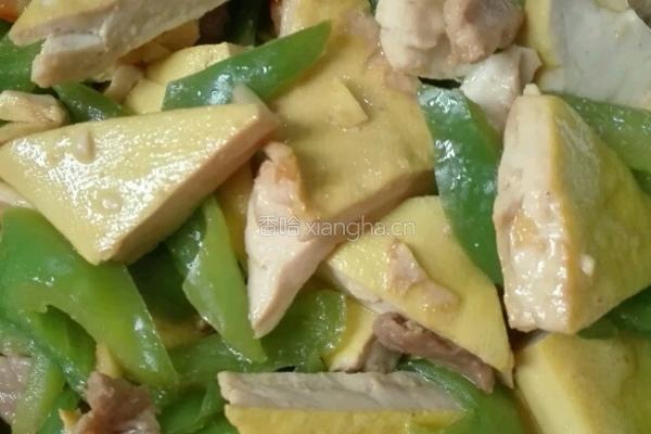青椒肉丝炒豆腐的做法图解7
