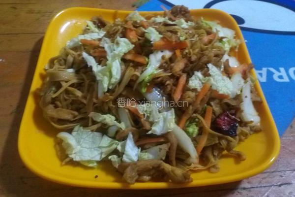 干豆腐白菜孜然鸡肉条的做法图解12