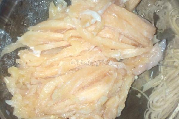 干豆腐白菜孜然鸡肉条的做法图解3