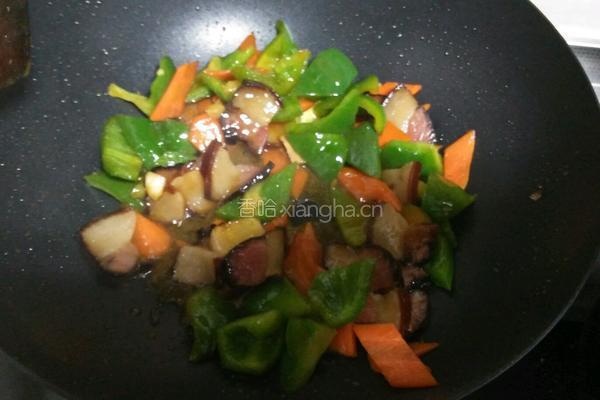 腊肉炒青椒的做法图解14