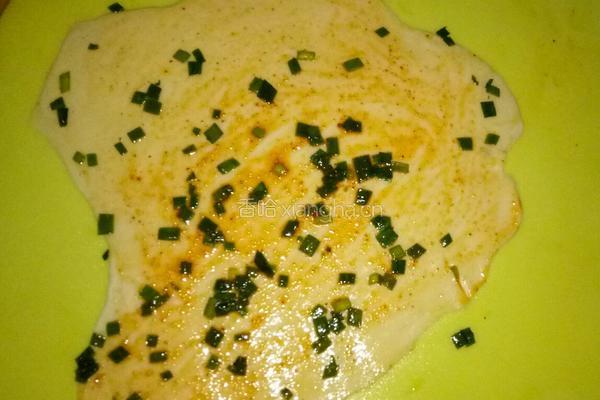 烙饼 韭菜饼的做法图解3