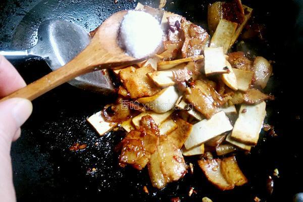 香干炒回锅肉的做法图解13