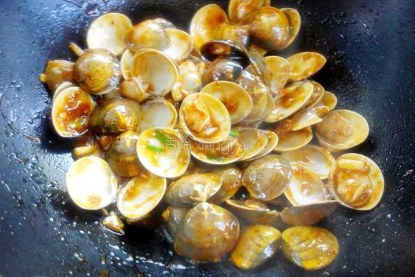 蒜香炒花蛤的做法图解12