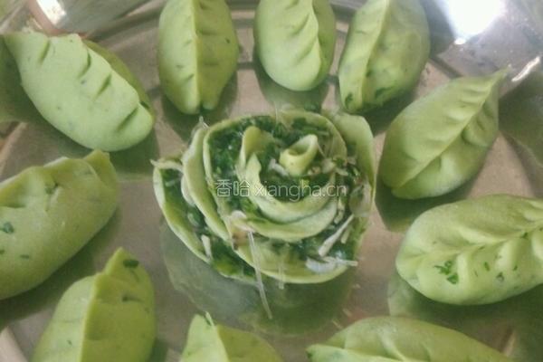 小白菜蒸饺的做法图解4