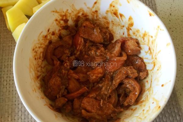 洋芋粉蒸肉的做法图解3
