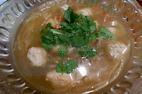 白萝卜丝肉丸汤的做法图解10