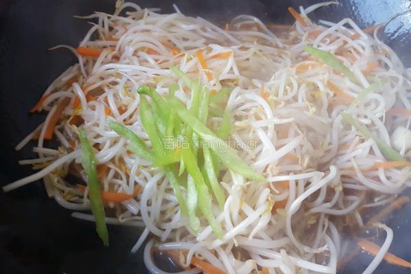 炒豆芽的做法图解8