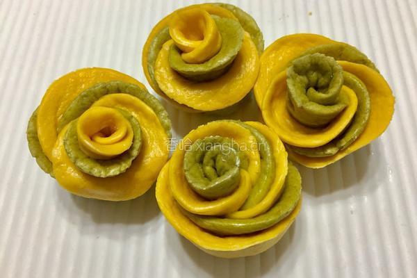 双色玫瑰花卷的做法图解9