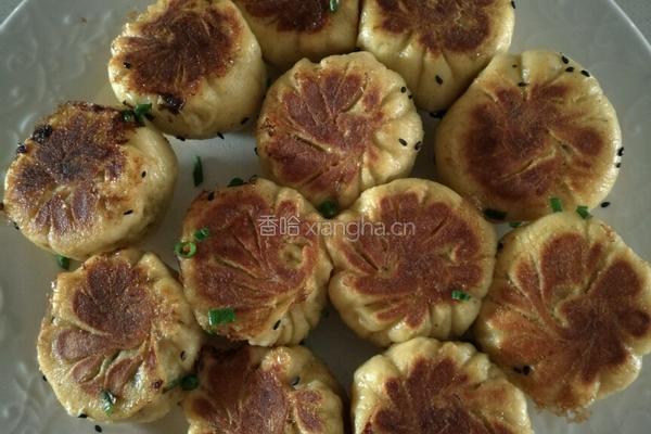 南瓜面皮豆角馅生煎馒头