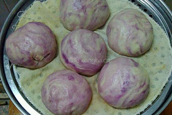 紫薯豆沙包的做法图解13