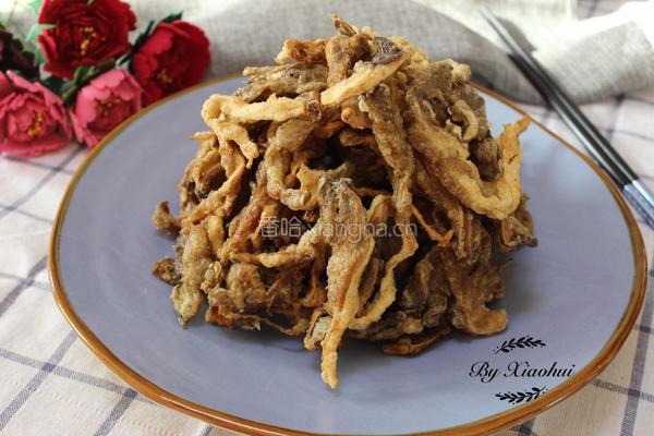 干炸平菇的做法图解7