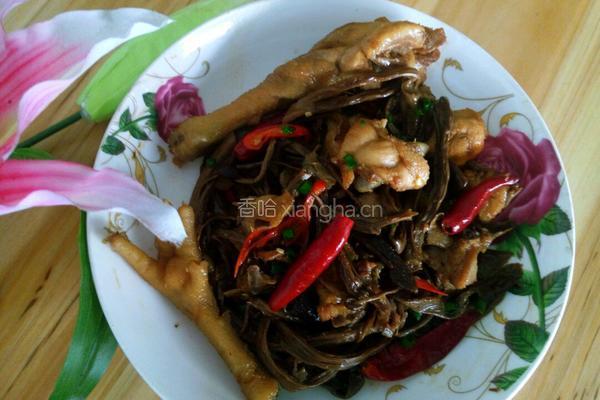 茶树菇闷鸡肉的做法图解12