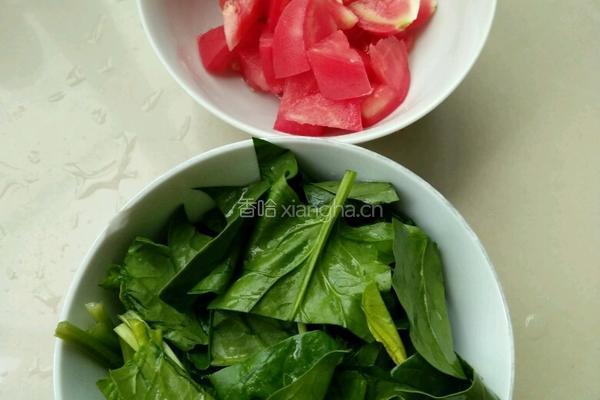番茄菠菜削面的做法图解2