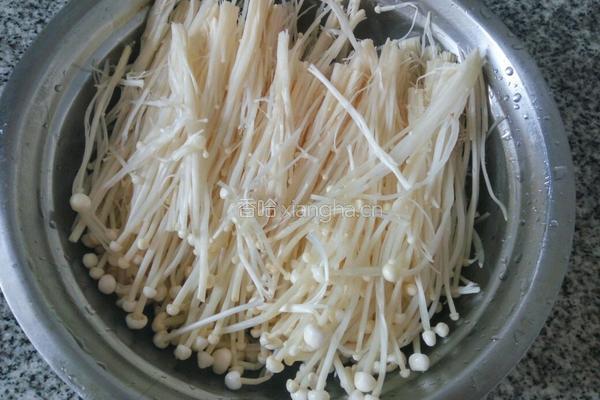 蒜蓉金针菇的做法图解2
