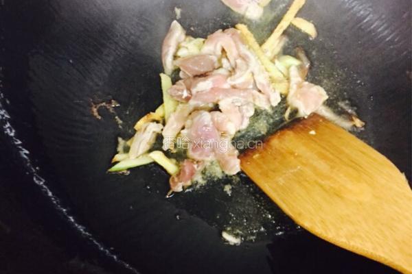 芹菜香干炒肉丝的做法图解4
