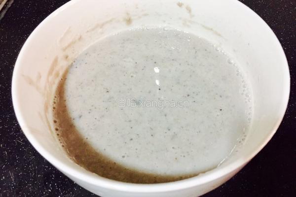 豆渣芝麻糕的做法图解4