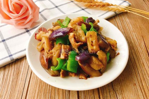 青椒肉片茄子的做法图解10