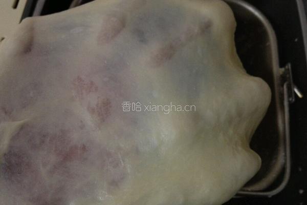 豆沙蔓越莓土司的做法图解2