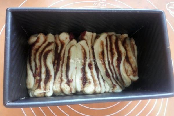 豆沙蔓越莓土司的做法图解9