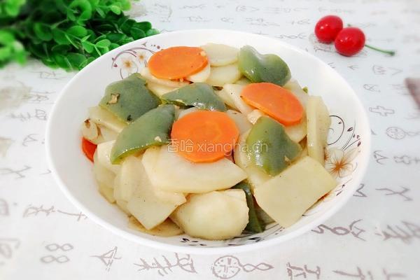 青椒胡萝卜土豆片的做法图解11