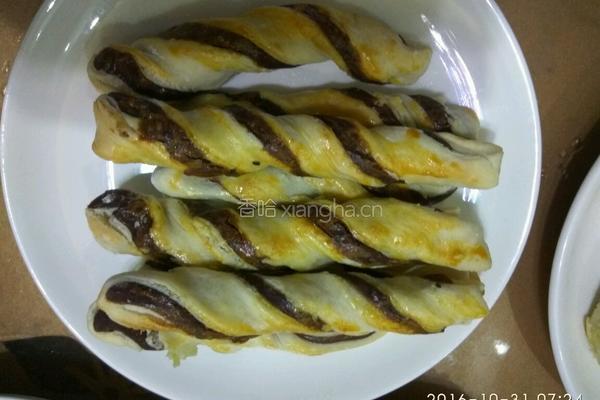 开口笑豆沙酥+豆沙扭扭酥的做法图解15