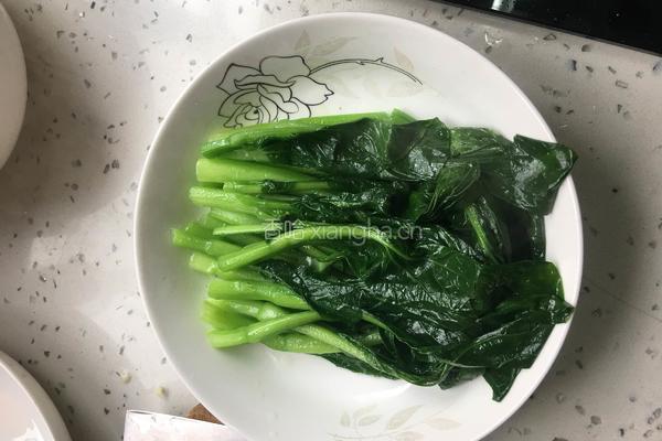白灼菜心的做法图解4