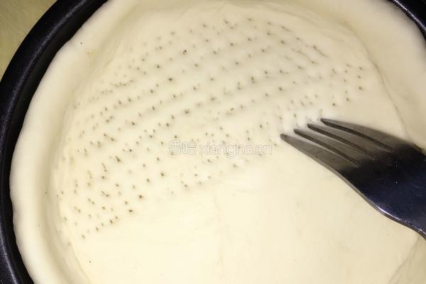 「带自制披萨饼胚」烤披萨的做法图解8