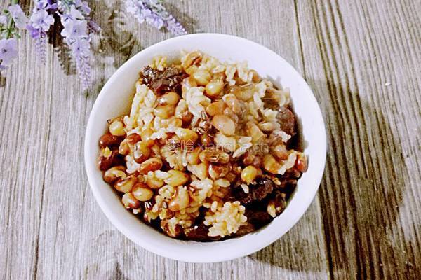 花豆干饭的做法图解6