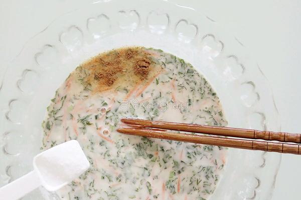 面糊蔬菜鸡蛋摊饼的做法图解10